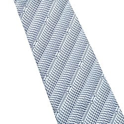 GUCCI Striped Tie Blue Silk Women's