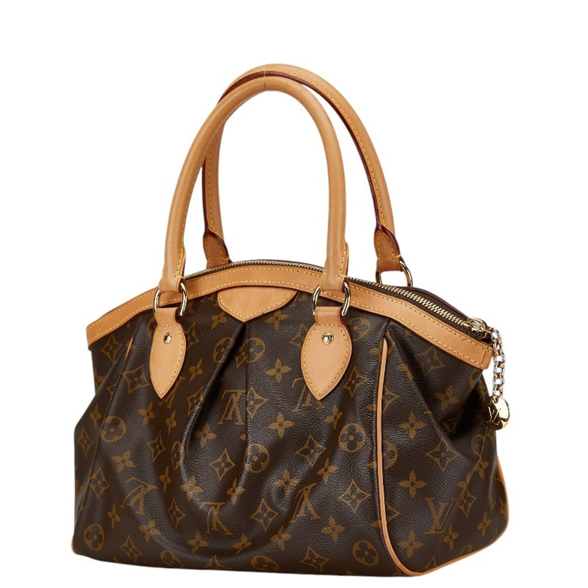 Louis Vuitton Monogram Tivoli PM Handbag M40143 Brown PVC Leather Women's LOUIS VUITTON