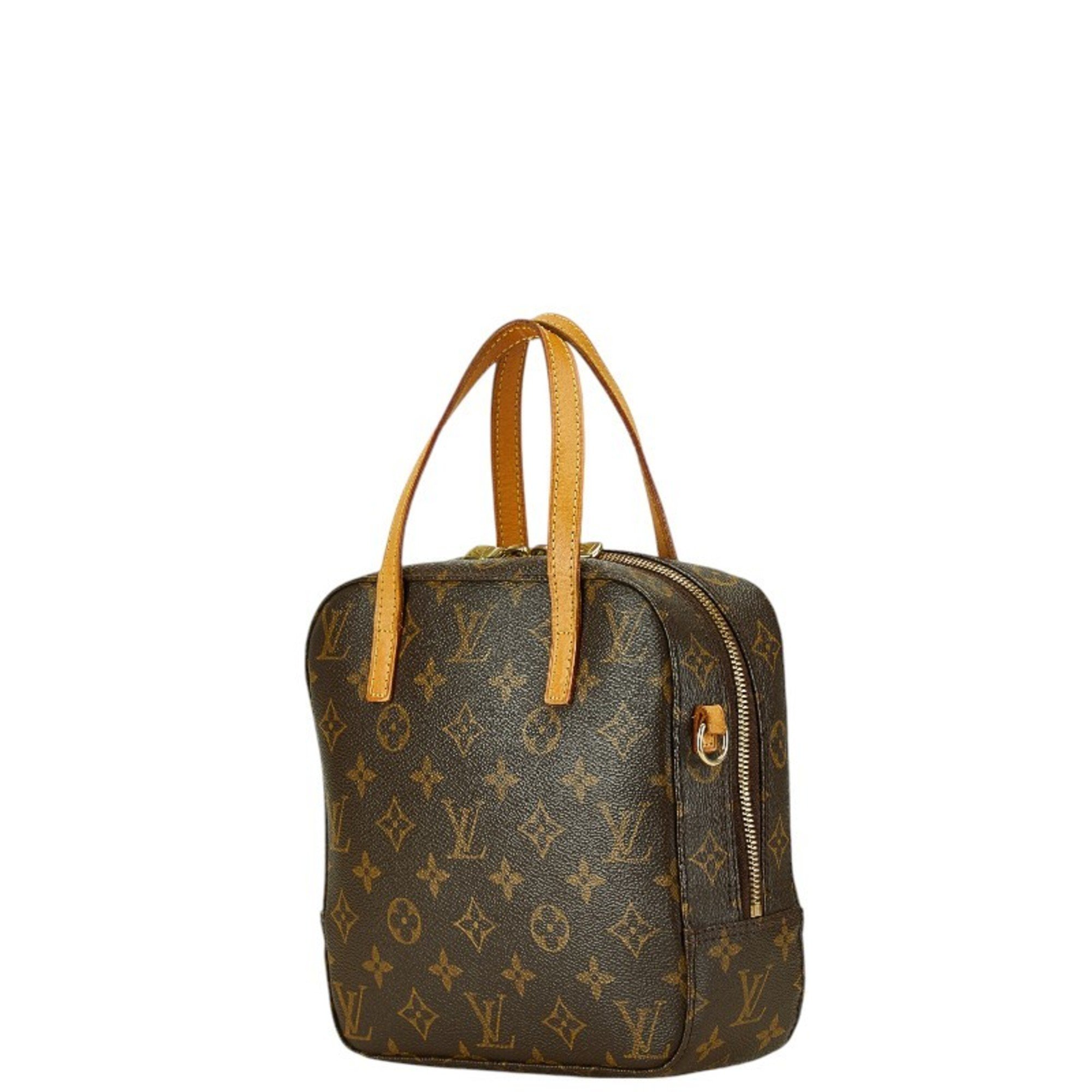 Louis Vuitton Monogram Spontini Handbag Shoulder Bag M47500 Brown PVC Leather Women's LOUIS VUITTON