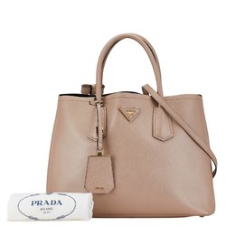 Prada Triangle Plate Handbag Shoulder Bag BN2775 Pink Leather Women's PRADA