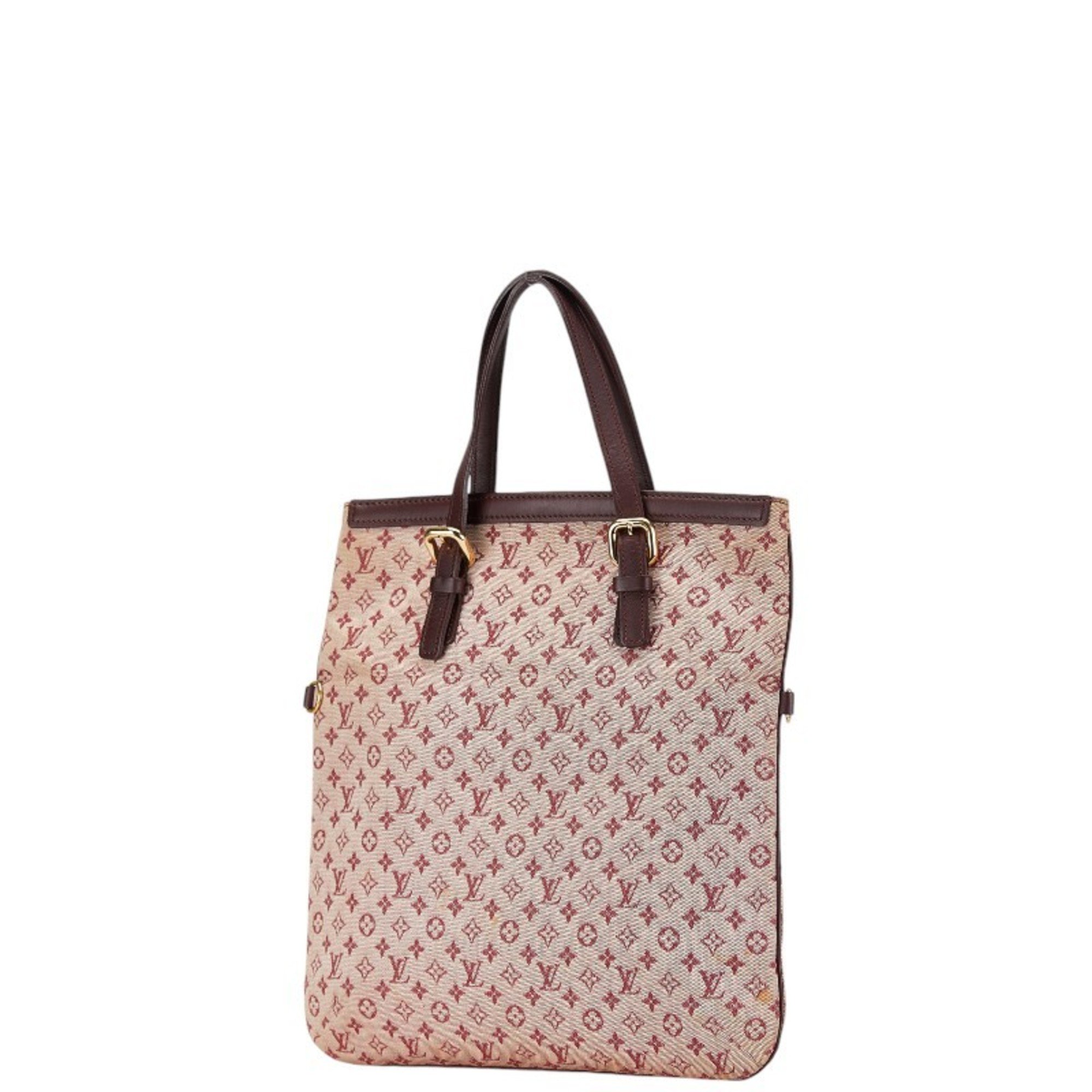 Louis Vuitton Monogram Francoise Handbag Shoulder Bag M92210 Cherry Pink Canvas Leather Women's LOUIS VUITTON