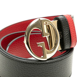 Gucci reversible belt size: 80/32 450000 black red leather ladies GUCCI