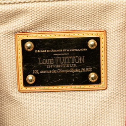 Louis Vuitton Antigua Cabas MM Tote Bag Shoulder M40035 Red Beige Canvas Leather Women's LOUIS VUITTON