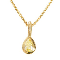 Tiffany Elsa Peretti By the Yard Shape Necklace Pendant K18YG Yellow Gold Women's TIFFANY&Co.