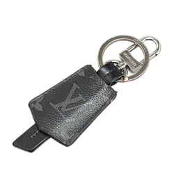 Louis Vuitton Monogram Eclipse Porte-Cle Cloche Cle Keychain Key Ring M63620 Silver Black PVC Metal Men's LOUIS VUITTON