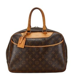 Louis Vuitton Monogram Deauville Handbag M47270 Brown PVC Leather Women's LOUIS VUITTON