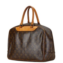 Louis Vuitton Monogram Deauville Handbag M47270 Brown PVC Leather Women's LOUIS VUITTON