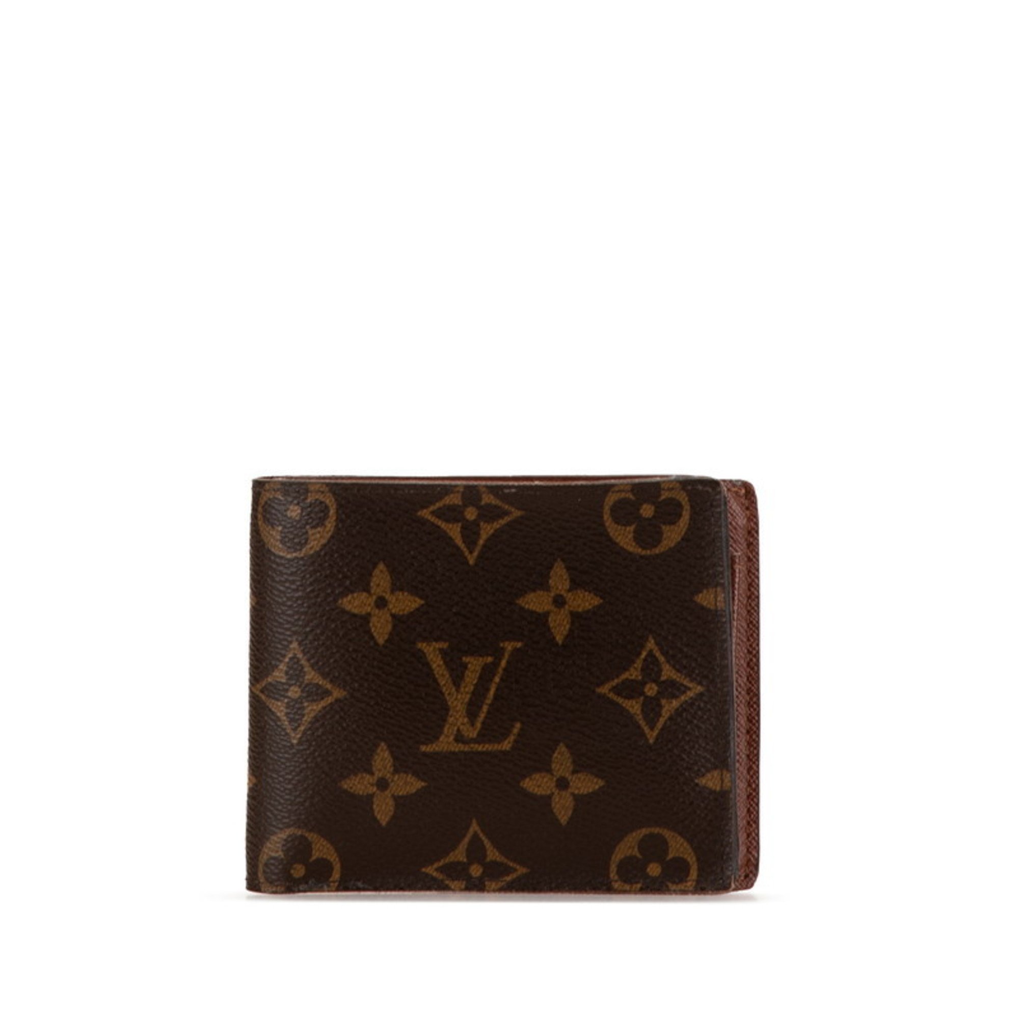 Louis Vuitton Monogram Portefeuille Marco NM Bi-fold Wallet M62288 Brown PVC Leather Women's LOUIS VUITTON