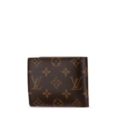 Louis Vuitton Monogram Portefeuille Marco NM Bi-fold Wallet M62288 Brown PVC Leather Women's LOUIS VUITTON