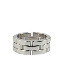 Cartier Maillon Panthere Ring #51 K18WG White Gold Women's CARTIER