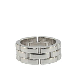 Cartier Maillon Panthere Ring #51 K18WG White Gold Women's CARTIER