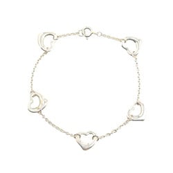 Tiffany Elsa Peretti Five Heart Chain Bracelet SV925 Silver Women's TIFFANY&Co.