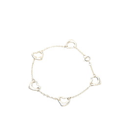 Tiffany Elsa Peretti Five Heart Chain Bracelet SV925 Silver Women's TIFFANY&Co.