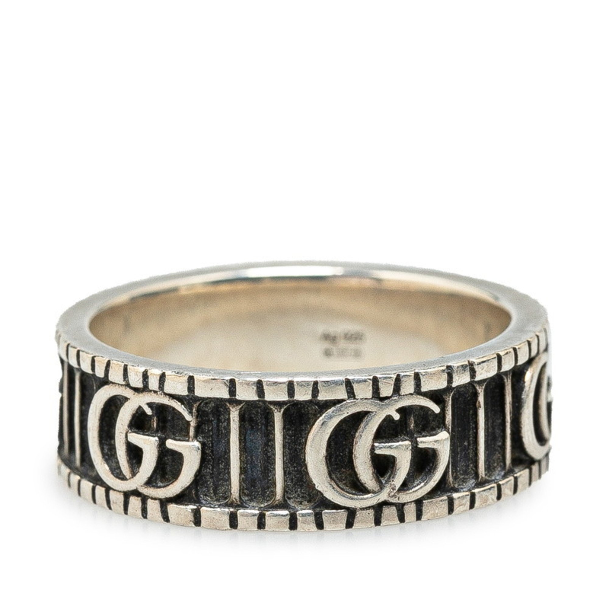 Gucci Double G Ring #23 SV925 Silver Men's GUCCI