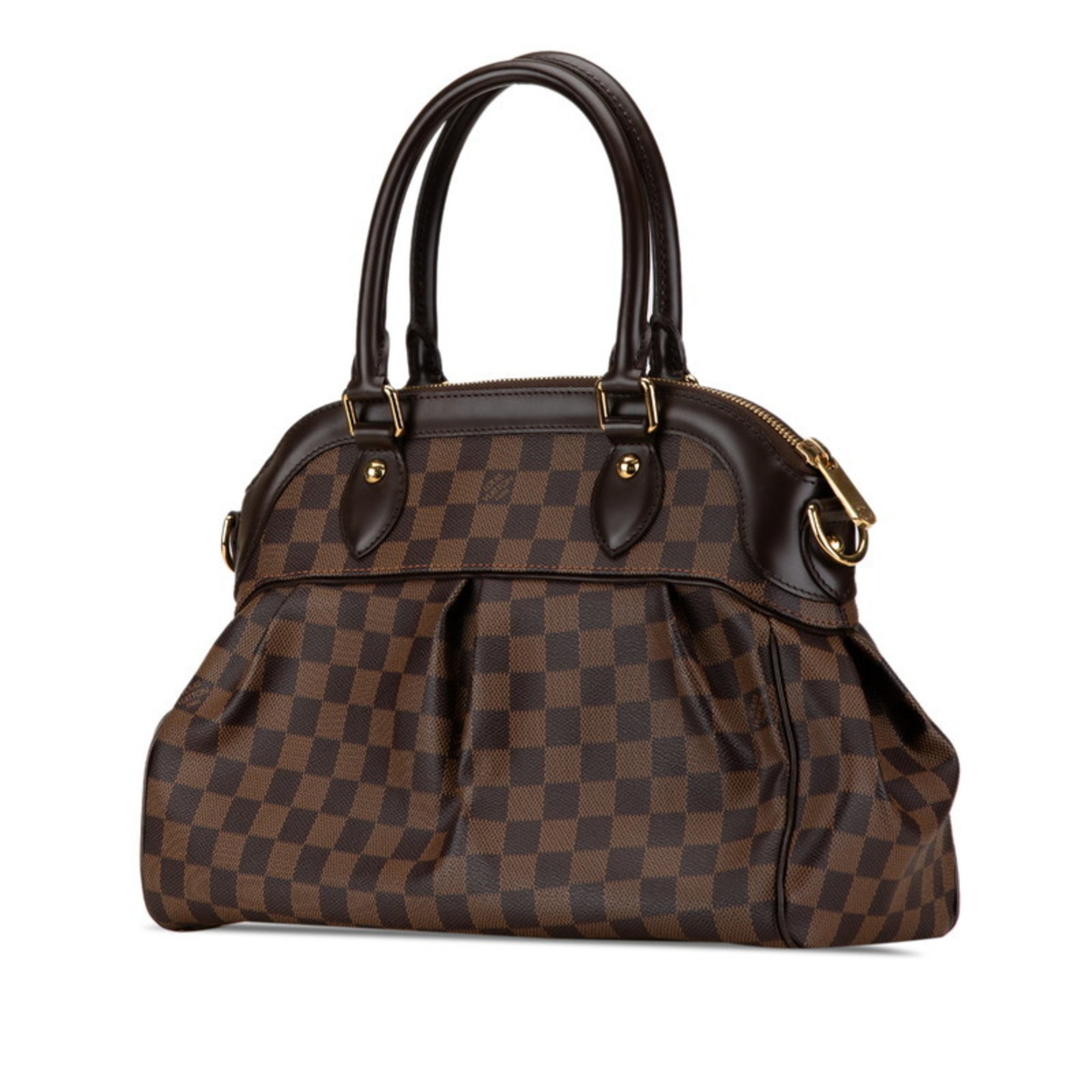 Louis Vuitton Damier Trevi PM Handbag Shoulder Bag N51997 Brown PVC Leather Women's LOUIS VUITTON