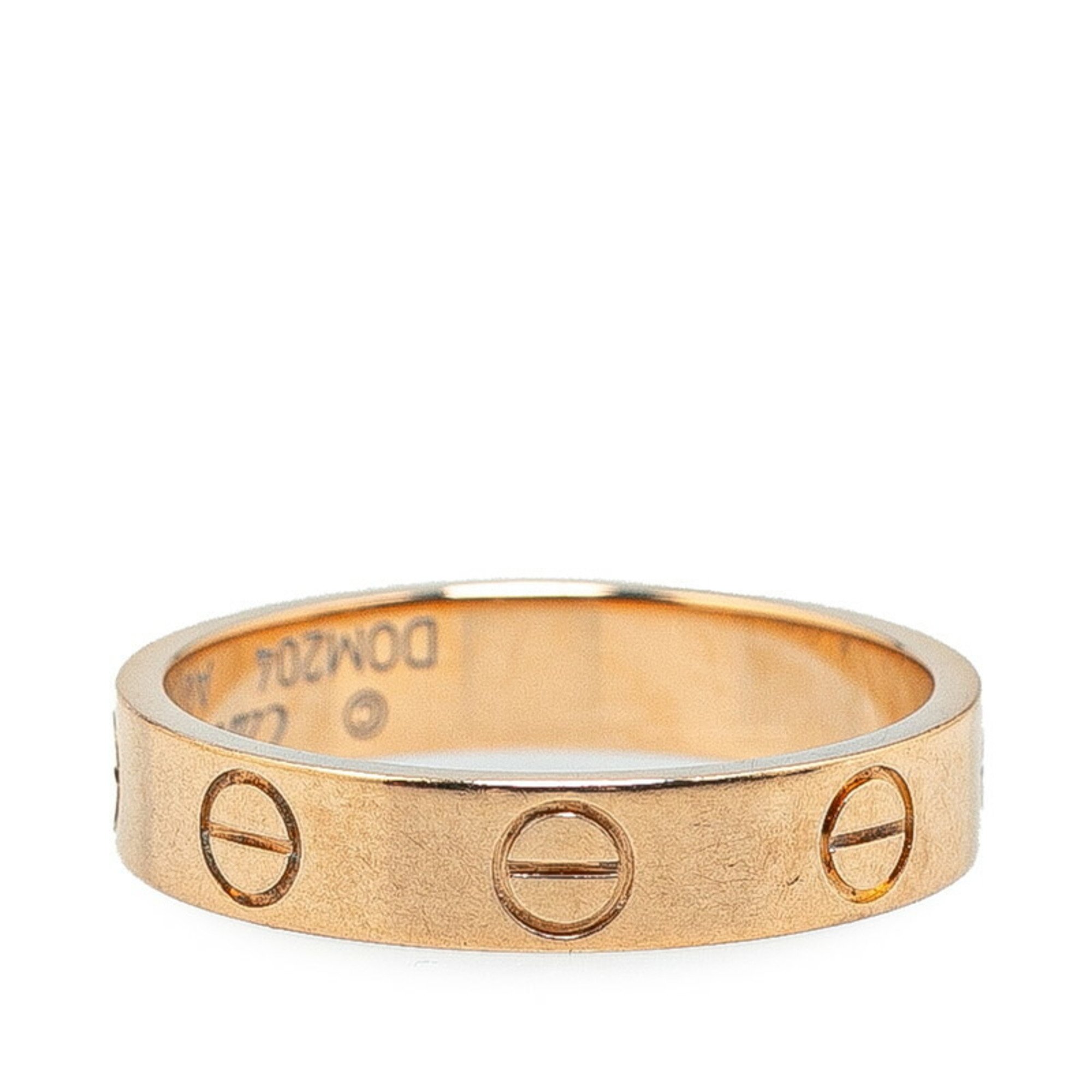 Cartier Love Ring #50 K18PG Pink Gold Women's CARTIER