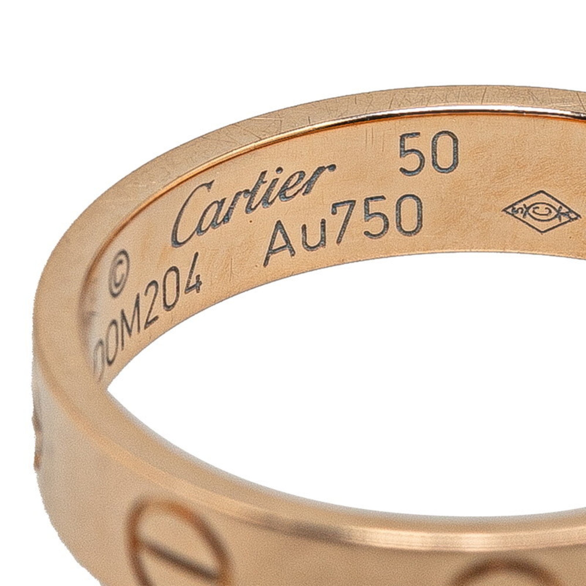 Cartier Love Ring #50 K18PG Pink Gold Women's CARTIER