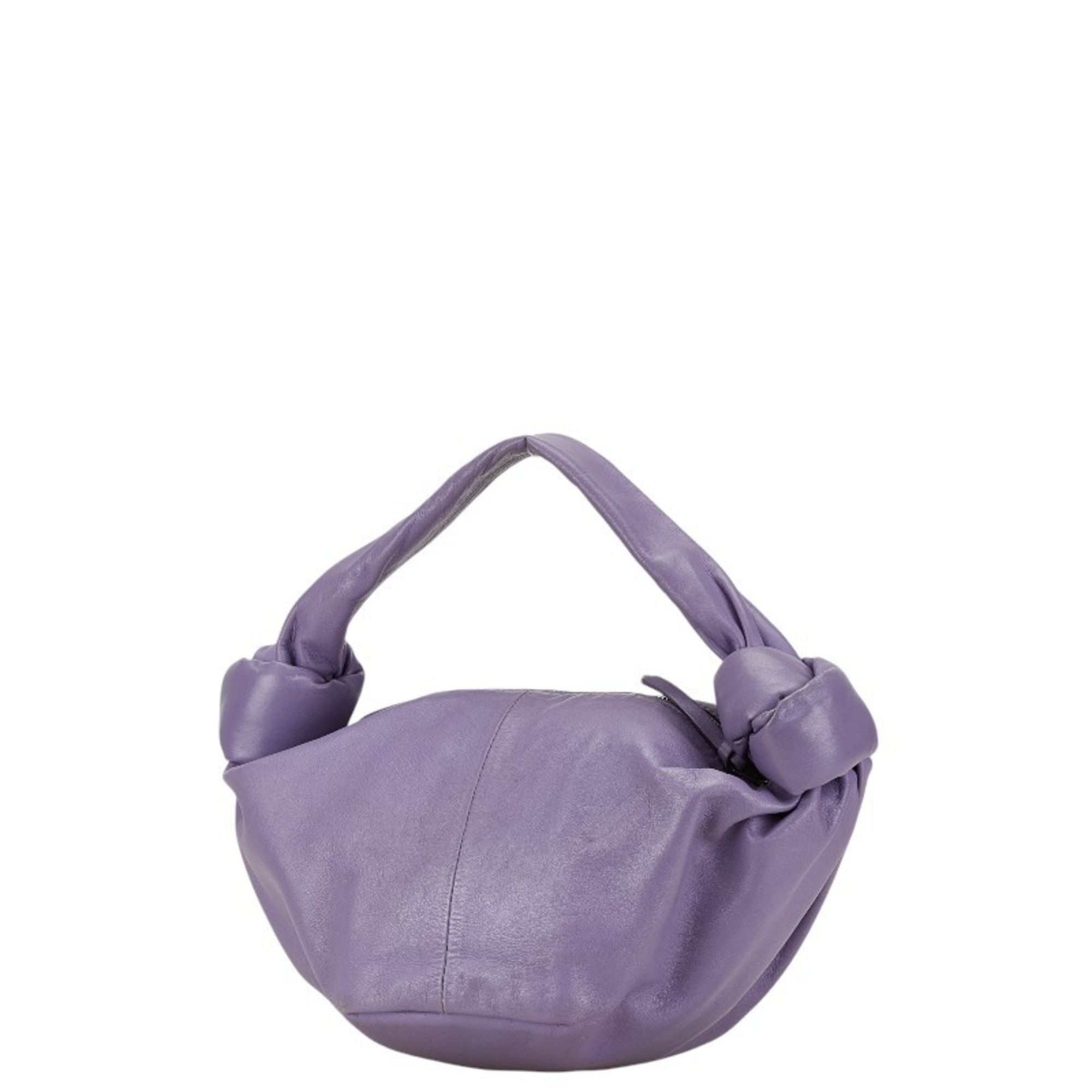 Bottega Veneta Double Knot Jodie Shoulder Bag Lavender Purple Leather Women's BOTTEGAVENETA