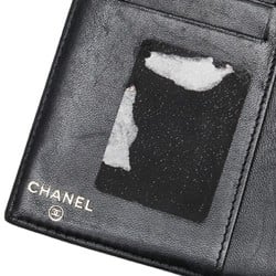 Chanel Coco Mark Long Wallet 8651 Black Caviar Skin Women's CHANEL