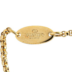 Valentino V Chain Bracelet Gold Plated Women's