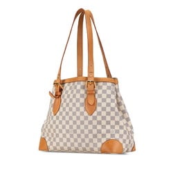 Louis Vuitton Damier Azur Hampstead MM Shoulder Bag Tote N51206 White PVC Leather Women's LOUIS VUITTON