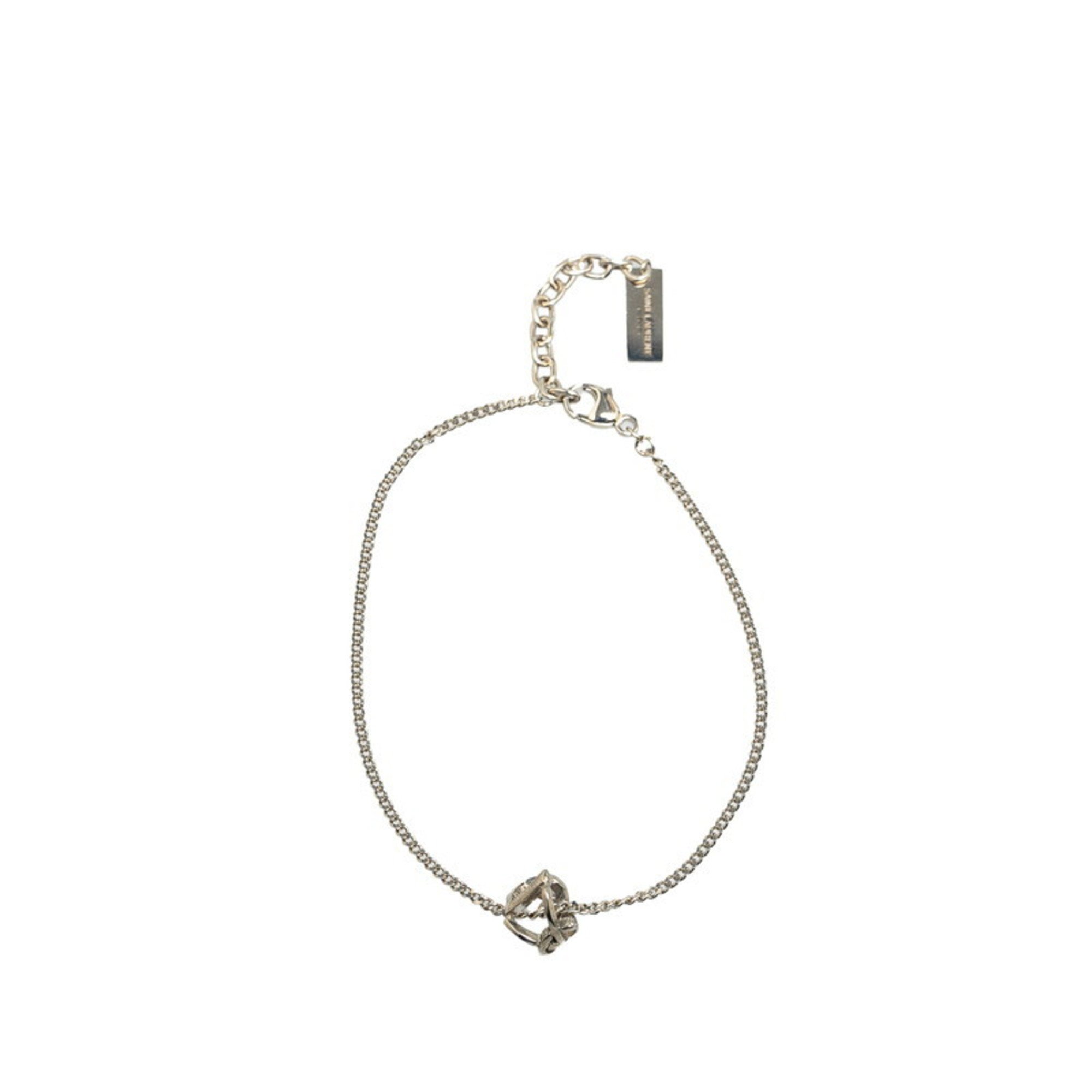 YSL Chain Bracelet Silver Metal Women's SAINT LAURENT