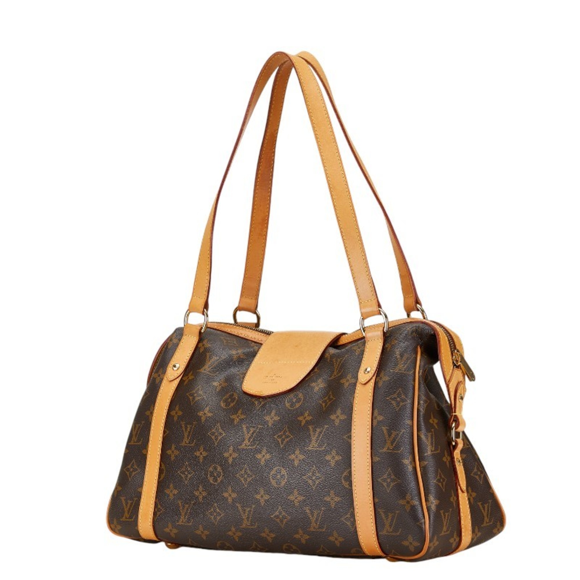 Louis Vuitton Monogram Stresa PM Handbag Shoulder Bag M51186 Brown PVC Leather Women's LOUIS VUITTON