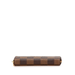 Louis Vuitton Damier Zippy Coin Purse Bi-fold Wallet N63070 Brown PVC Women's LOUIS VUITTON