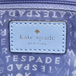 Kate Spade handbag tote bag blue white leather ladies