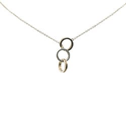 Tiffany 1837 Interlocking 3-Row Necklace, SV925 Silver, Women's, TIFFANY&Co.