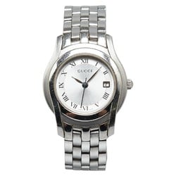 Gucci Watch 5500L Quartz Silver Dial Stainless Steel Women's GUCCI