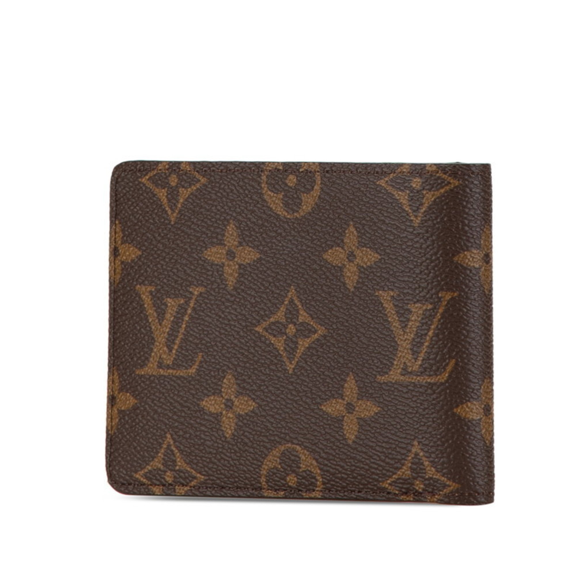 Louis Vuitton Monogram Portefeuille Multiple Bi-fold Wallet M60895 Brown PVC Women's LOUIS VUITTON