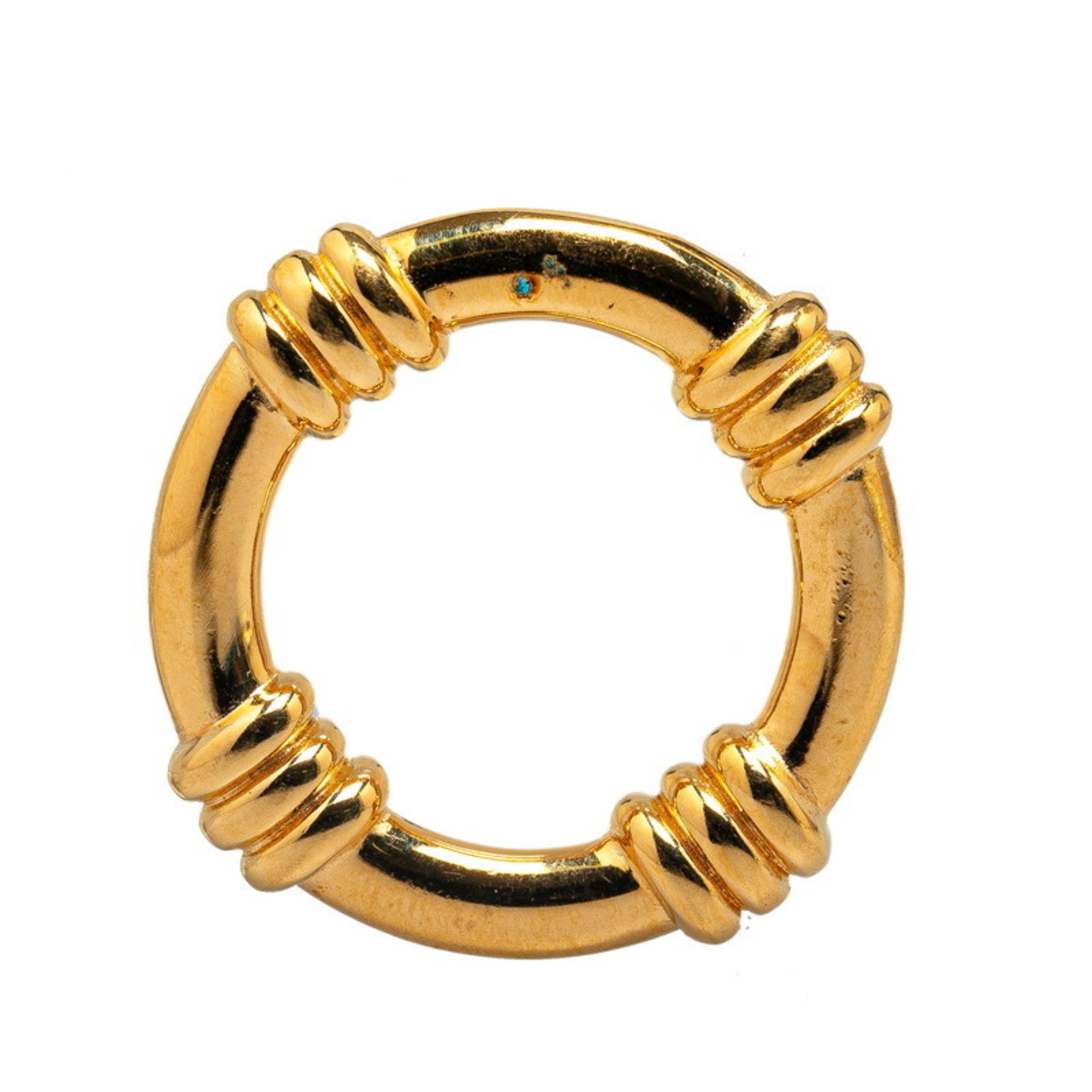 Hermes Boué Scarf Ring Gold Plated Women's HERMES