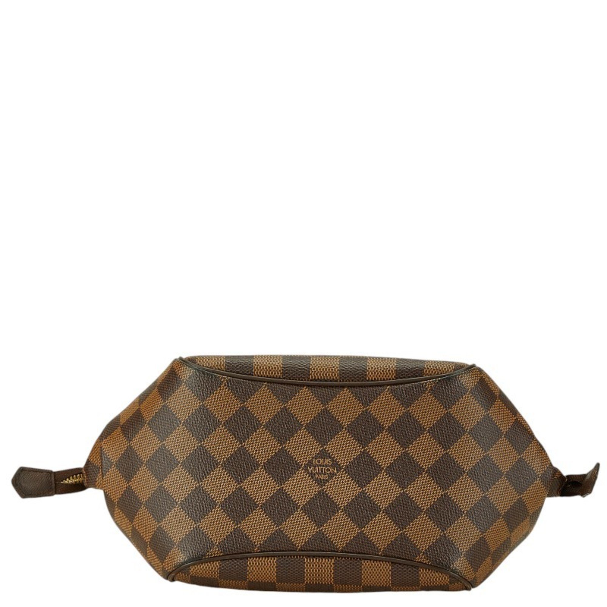 Louis Vuitton Damier Belem PM Handbag N51173 Brown PVC Leather Women's LOUIS VUITTON