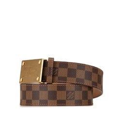 Louis Vuitton Damier Santur Inventour Belt 80/32 M6810 Brown Ebene PVC Women's LOUIS VUITTON