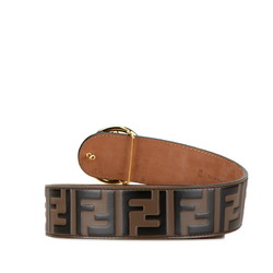 FENDI ZUCCA BELT 80/32 BROWN PVC WOMEN'S