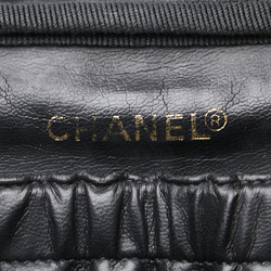 Chanel Coco Mark Handbag Vanity Bag Black Caviar Skin Women's CHANEL