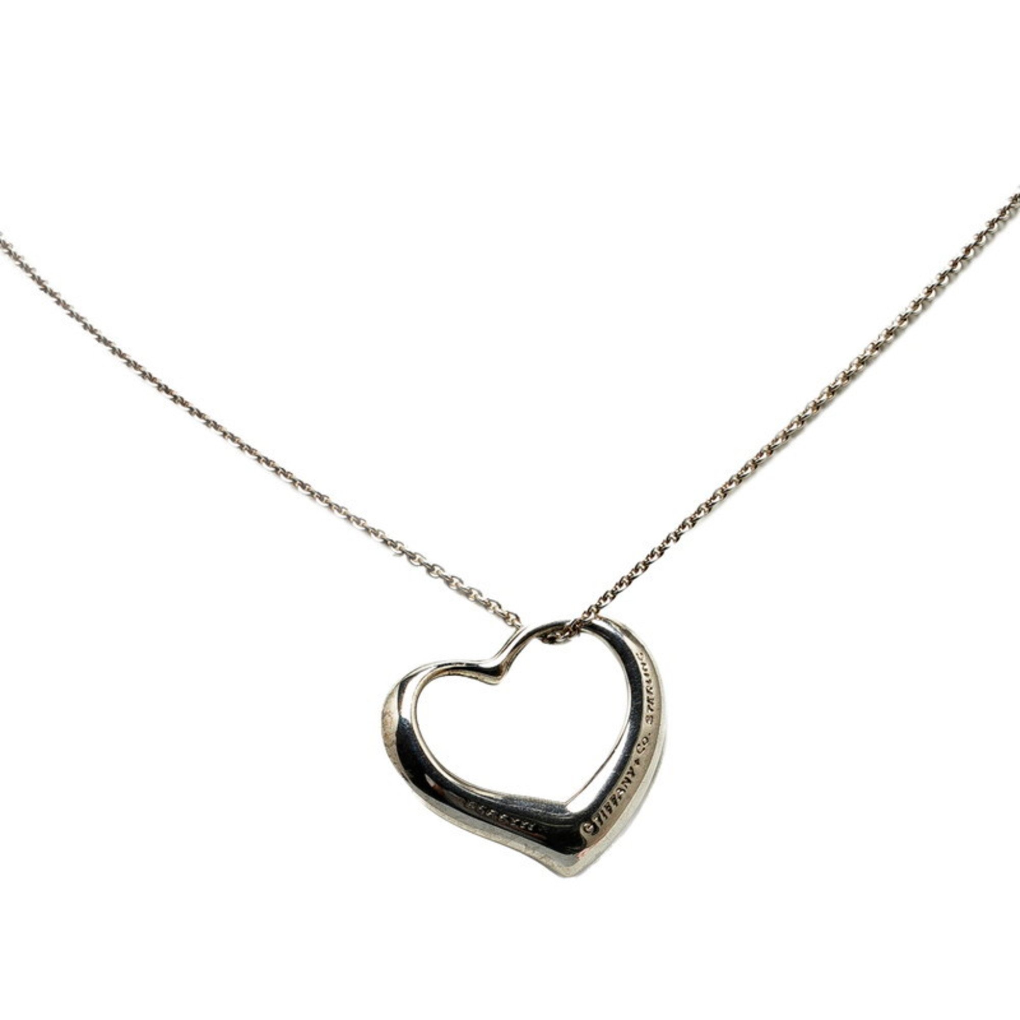 Tiffany heart necklace silver SV925 ladies TIFFANY&Co.