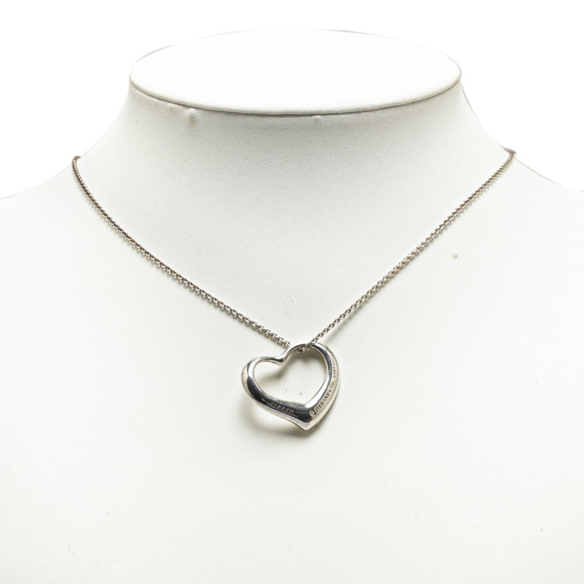 Tiffany heart necklace silver SV925 ladies TIFFANY&Co.