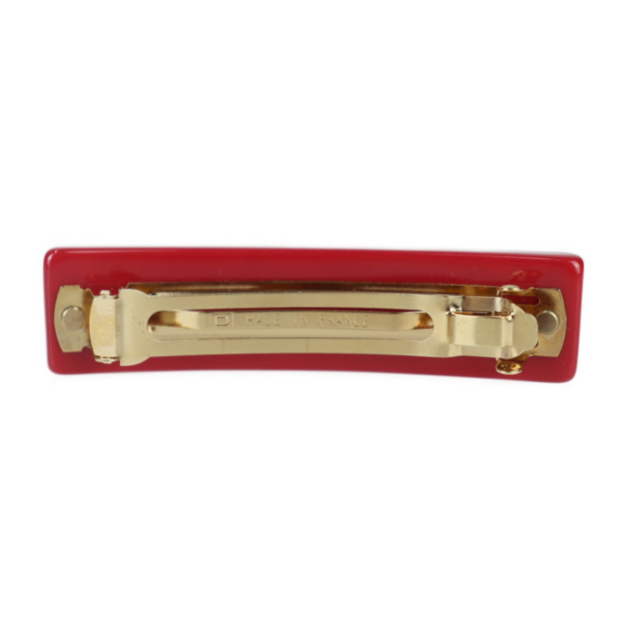 LOUIS VUITTON Louis Vuitton Barrette Inclusion Monogram M65781 Resin Red Hair Clip