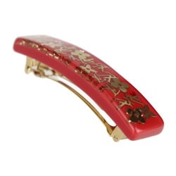 LOUIS VUITTON Louis Vuitton Barrette Inclusion Monogram M65781 Resin Red Hair Clip