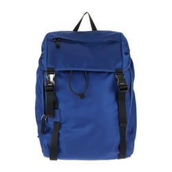 PRADA Prada Backpack Rucksack Daypack 2VZ062 Nylon Blue Black Triangle Plate