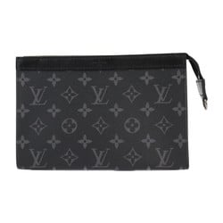 LOUIS VUITTON Louis Vuitton Gaston Wearable Wallet Shoulder Bag M81124 Monogram Eclipse Reverse Canvas Black Grey Second