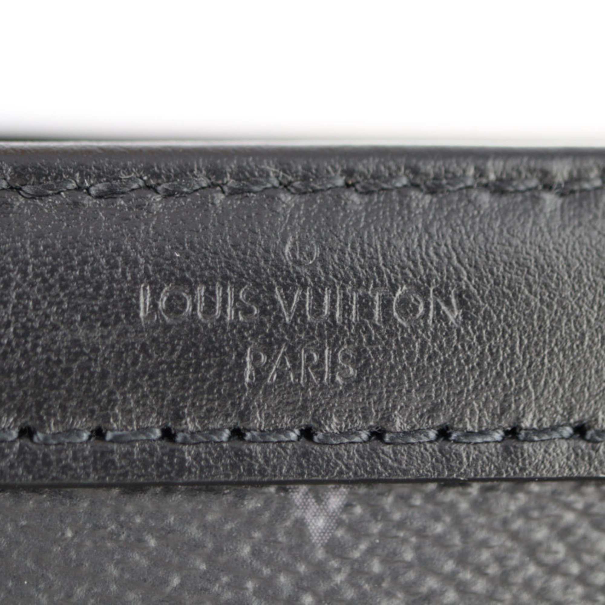 LOUIS VUITTON Louis Vuitton Gaston Wearable Wallet Shoulder Bag M81124 Monogram Eclipse Reverse Canvas Black Grey Second