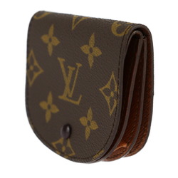 LOUIS VUITTON Louis Vuitton Porte-Monnaie Guze Monogram Wallet/Coin Case M61970 Leather Brown Coin Purse