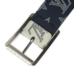 LOUIS VUITTON Louis Vuitton Santur Reverso Belt MP010V Monogram Savannah Cream Navy Animal Print