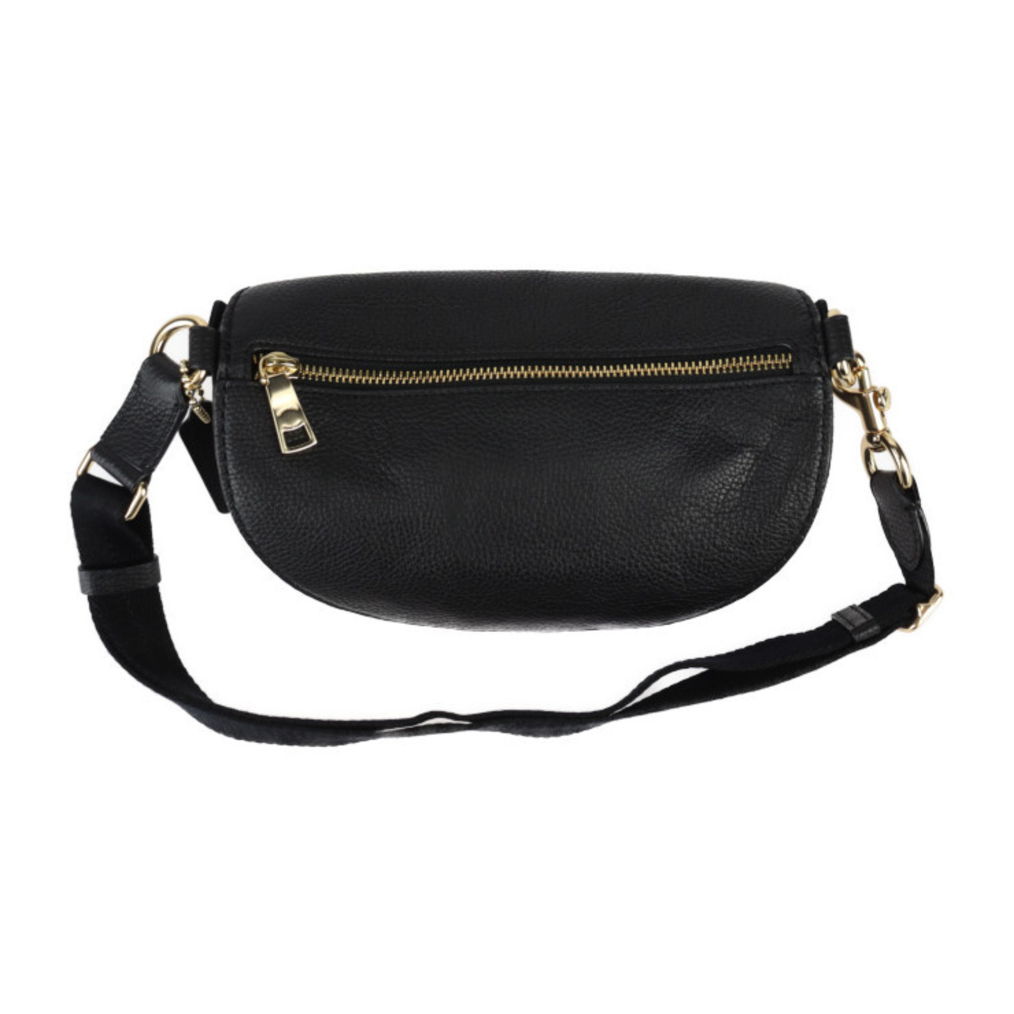 COACH Body Bag Waist 39939 Leather Black Shoulder