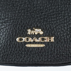 COACH Body Bag Waist 39939 Leather Black Shoulder