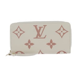 LOUIS VUITTON Louis Vuitton Zippy Wallet Long M81914 Monogram Empreinte Cream Rose Trianon Round