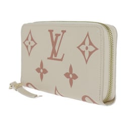 LOUIS VUITTON Louis Vuitton Zippy Wallet Long M81914 Monogram Empreinte Cream Rose Trianon Round